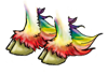 Rainbow Front Feet