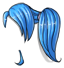 Blue Pigtail Wig