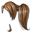 Brown Pigtail Wig