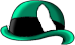 Green Bowler Hat