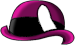 Pink Bowler Hat
