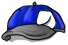 Blue and Grey Baseball Cap