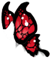 Black/Red Butterfly Wings