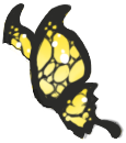 Black/Yellow Butterfly Wings