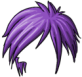 Feathery Purple Wig